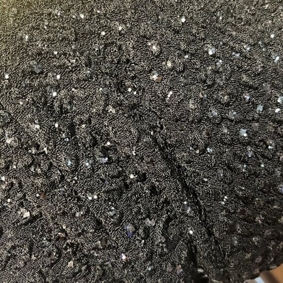 y2k KHERISA Black Shimmer Dress Size Medium - Picture 5 of 5
